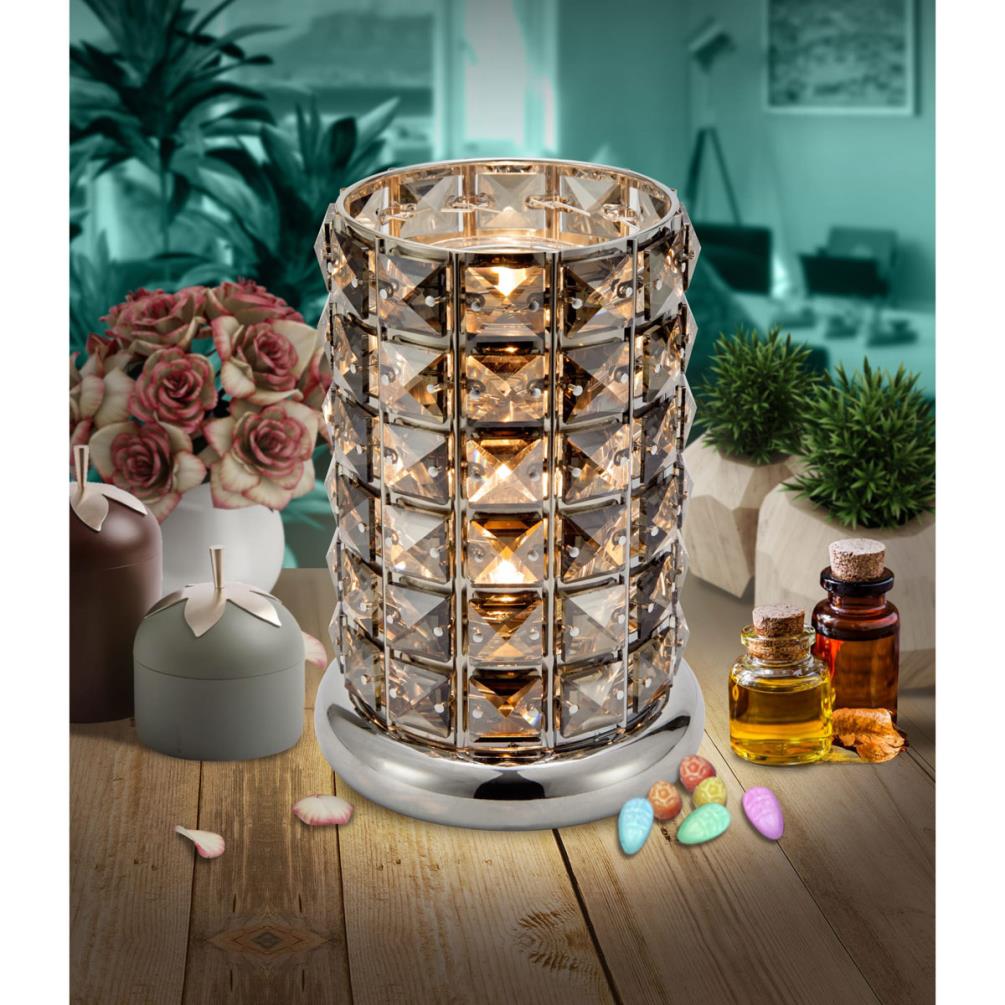 Sense Aroma Grey Silver Crystal Touch Electric Wax Melt Warmer Extra Image 1